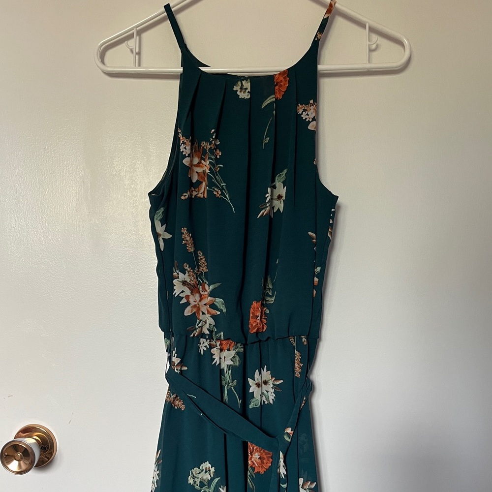 Ardene Dark Teal/Green Floral Dress